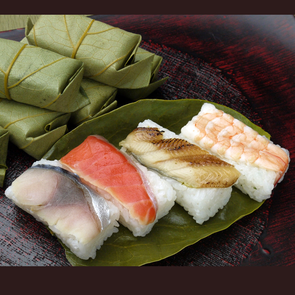 奈良 創業文久元年「柿の葉ずし平宗」柿の葉ずし4種セット