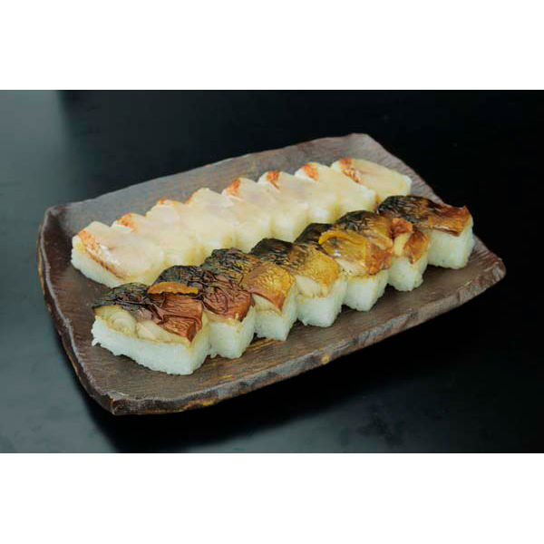 奈良 創業文久元年「柿の葉ずし平宗」 柚庵焼鯖ずしと金目鯛押ずし