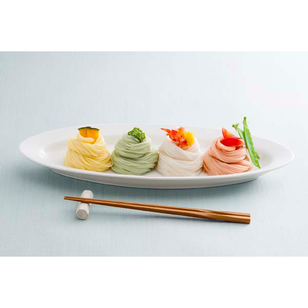 奈良 「池利」 夏野菜を使った三輪素麺