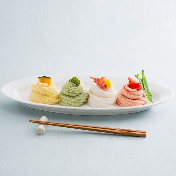 奈良 「池利」 夏野菜を使った三輪素麺