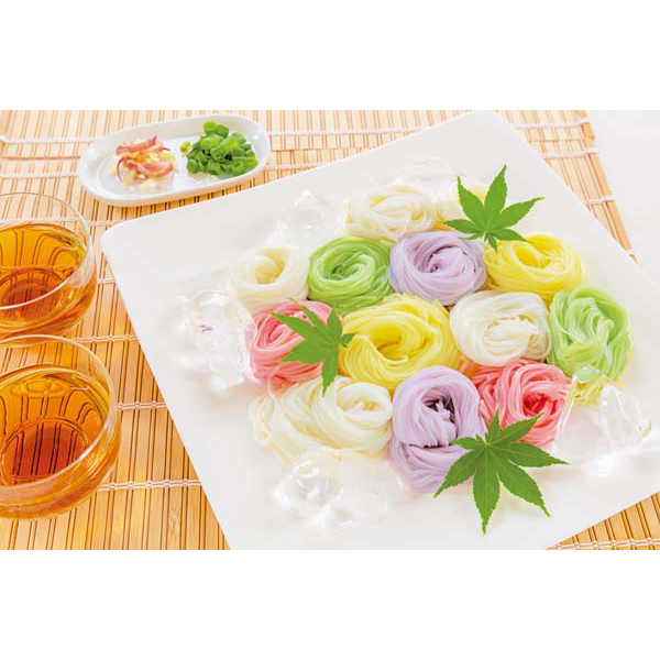 奈良 「池利」 三輪素麺　色撫子