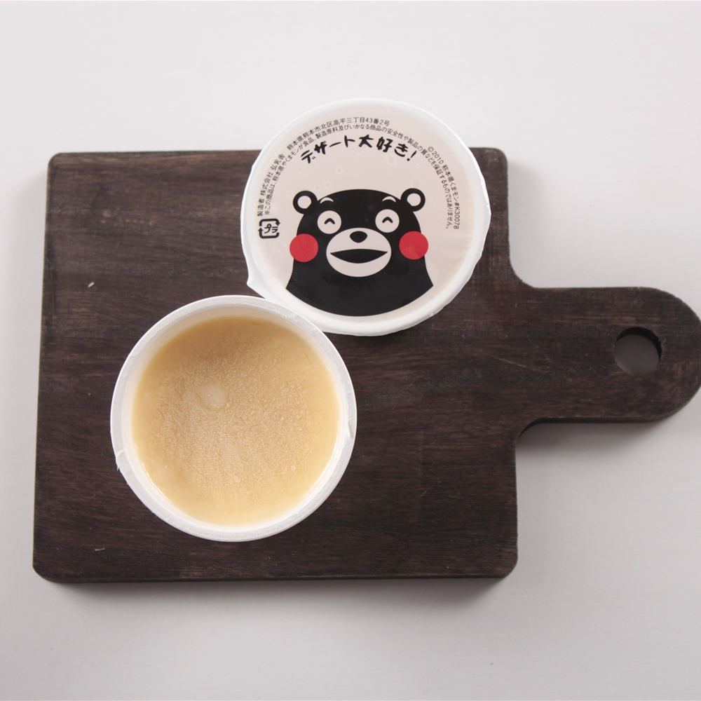 熊本　デザート大好きくまモンの牛乳プリン