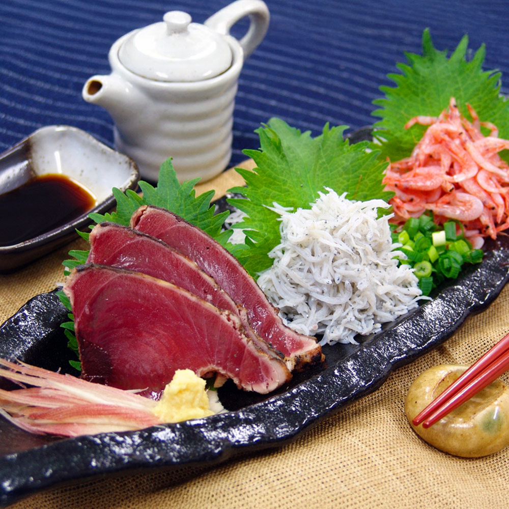 「石原水産」 静岡県産　鰹たたき＆桜えび＆しらすセット