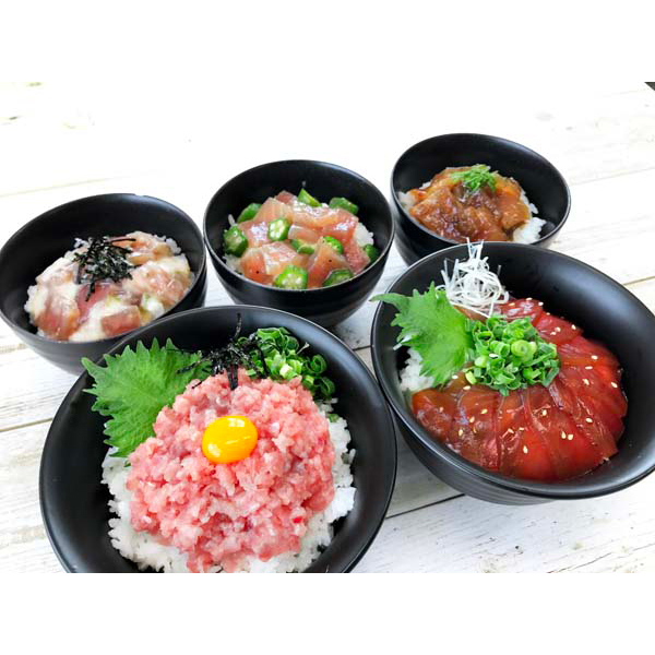 静岡 「石原水産」 まぐろ丼5種セット