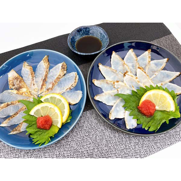 山口 「山賀」 ふぐ・のどぐろ炙り刺し味くらべセット