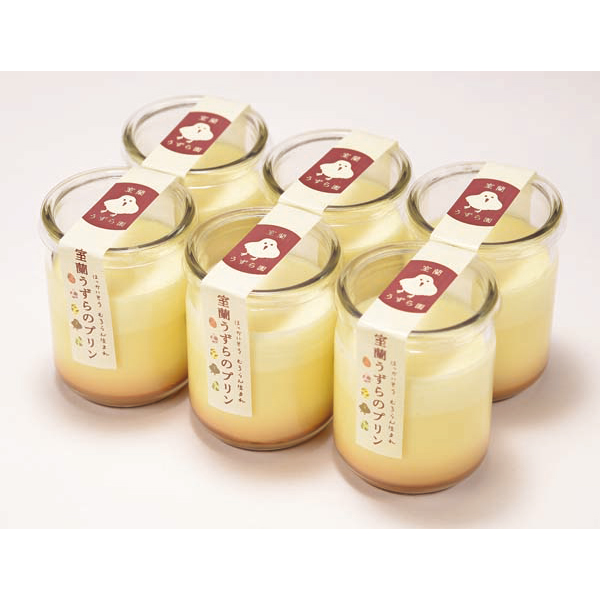 北海道 「室蘭うずら園」 室蘭うずらのプリン(プレーン）6個セット