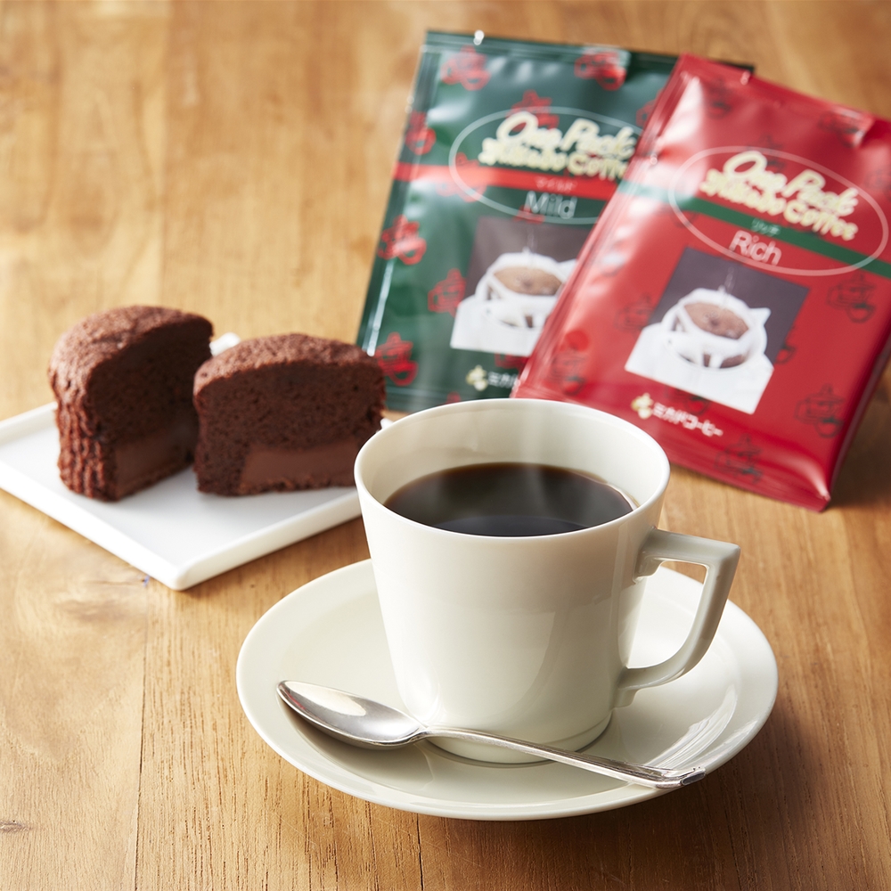 東京 「ミカド珈琲」 ワンパックコーヒー＆トリュフショコラケーキギフト