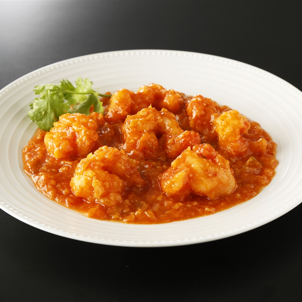 東京・赤坂 「四川飯店」 陳建一監修　乾焼明蝦（大エビチリソース）