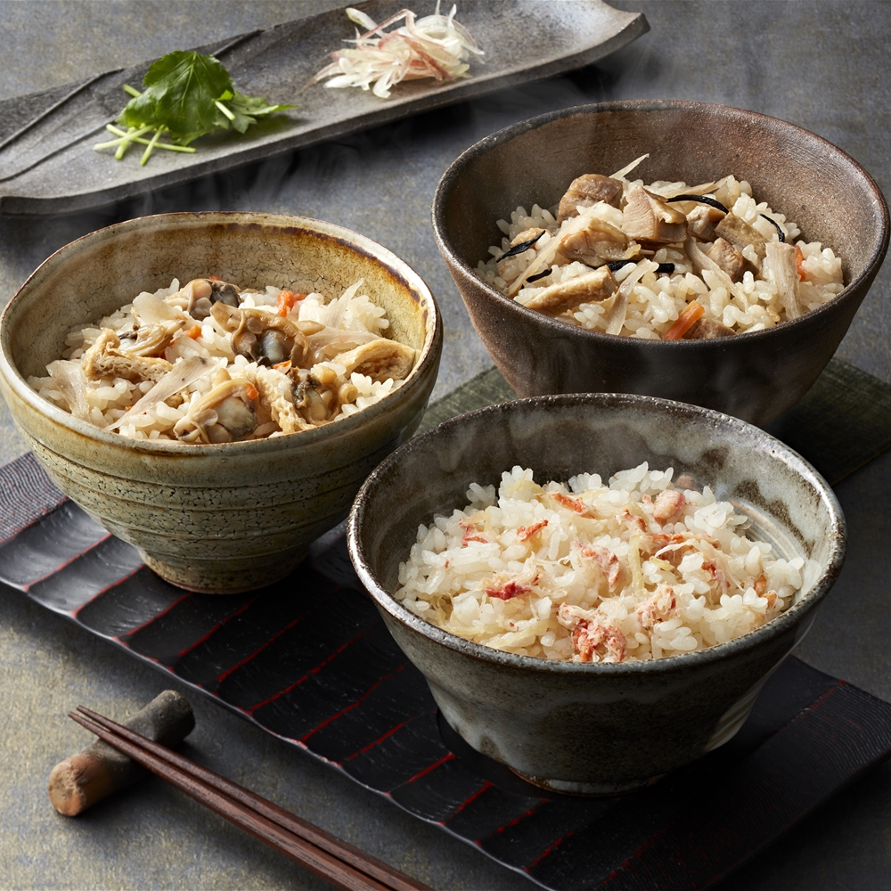 東京 新宿荒木町 日本料理 「鈴なり」 炊き込みご飯3種セット