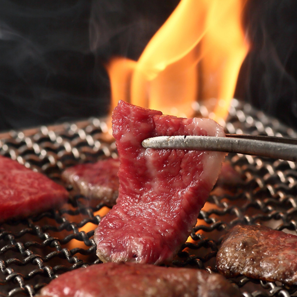 大阪 「萬野屋」 萬野和牛 焼肉用3種(リブロース・ブリスケ・内平)計400g
