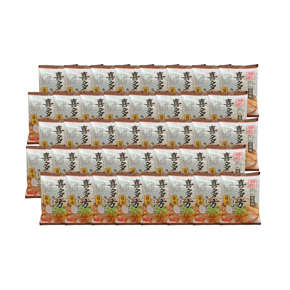 福島　喜多方ラーメン　醤油味　乾麺40食