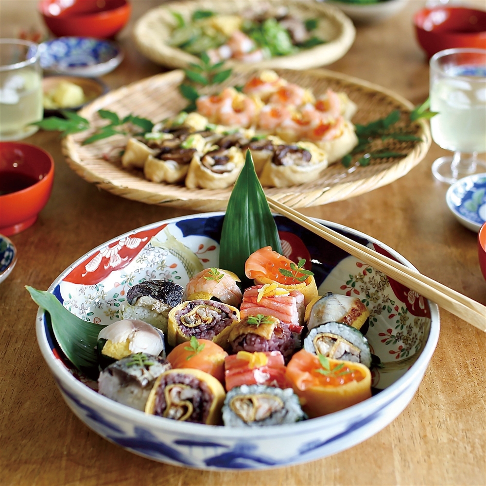 奈良 「梅守本店」 あでやか手鞠わさび葉寿し15個