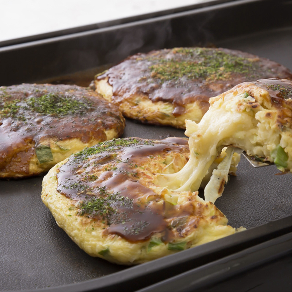 「京都どんぐり」 京野菜の入った京風お好み焼きセット(3種・計6枚)