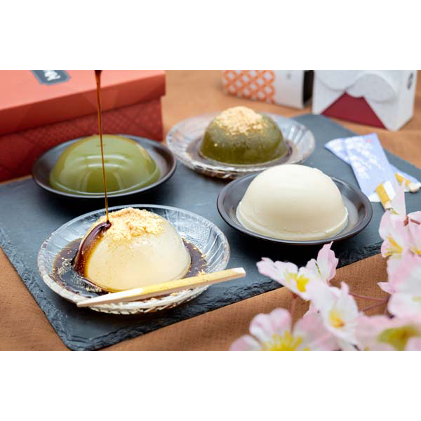 奈良 「亀久堂」 吉野葛すいーつ（くず餅・くずぷりん）詰め合わせ3段