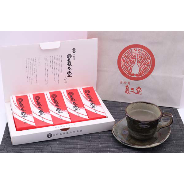 奈良 「亀久堂」 くず湯（赤箱）5個プチギフト