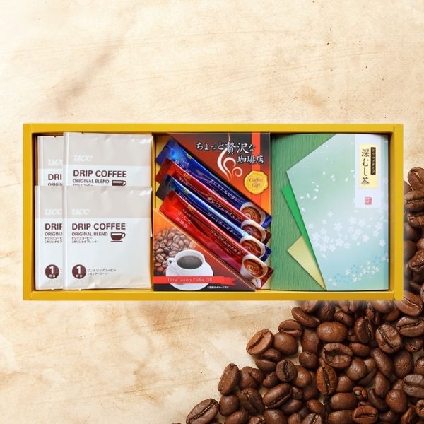 AGF・UCCコーヒー・ドリップ緑茶　A