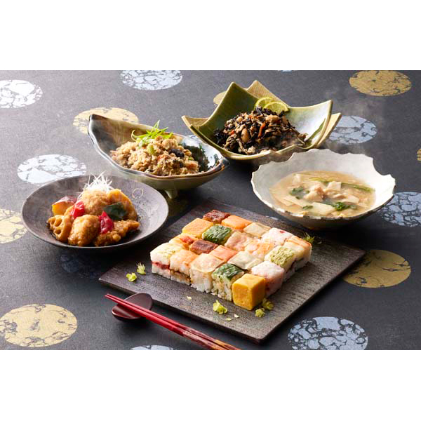 「梅の花」 なみはや寿司と4種の和惣菜セット