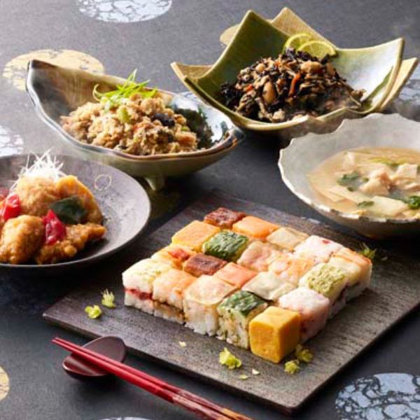 「梅の花」 なみはや寿司と4種の和惣菜セット