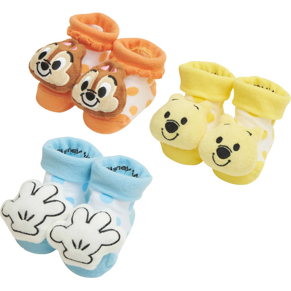 ディズニー　ぬいぐるみ付ベビーソックス　B