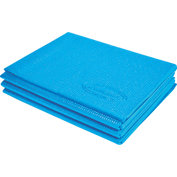 ラッキーウエスト　折りたたみヨガマット　ブルー