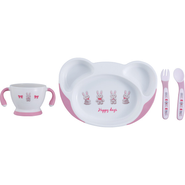 ベビー食器３点セット　うさぎ