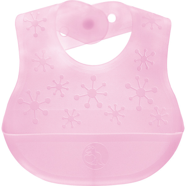 クリスタルビブ２枚セット　ピンク＆イエロー