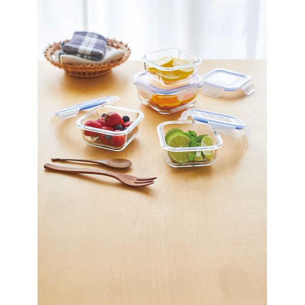 レッシュ　耐熱ガラス容器４点セット