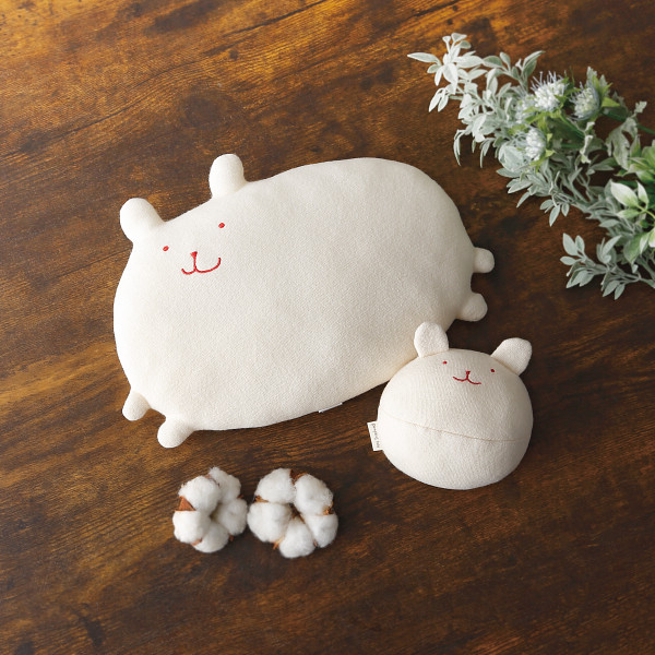 オーガニック　枕×ボールセット　うさぎ