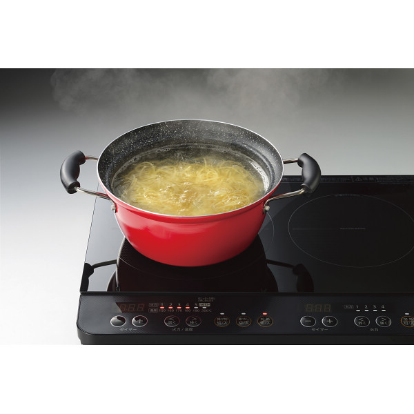 にこみーな　フチ付両手鍋（２４ｃｍ）