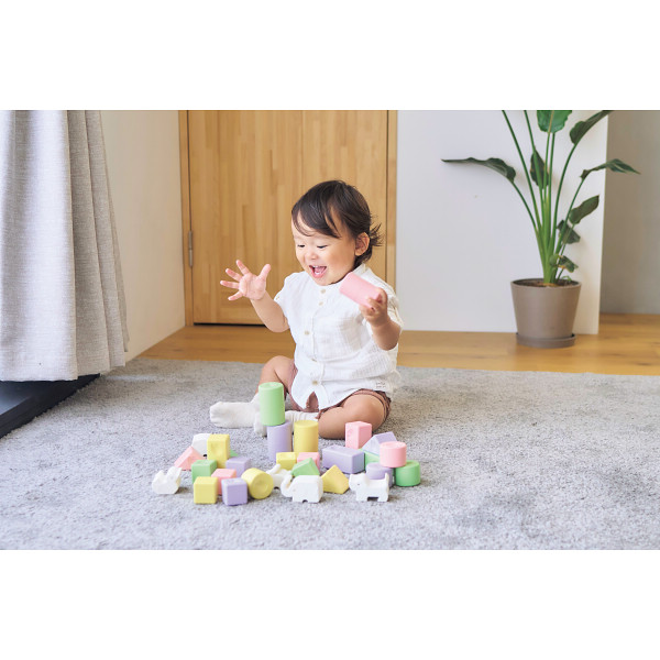 ピープル　純国産お米のおもちゃシリーズ　お米のどうぶつつみき　いろどり