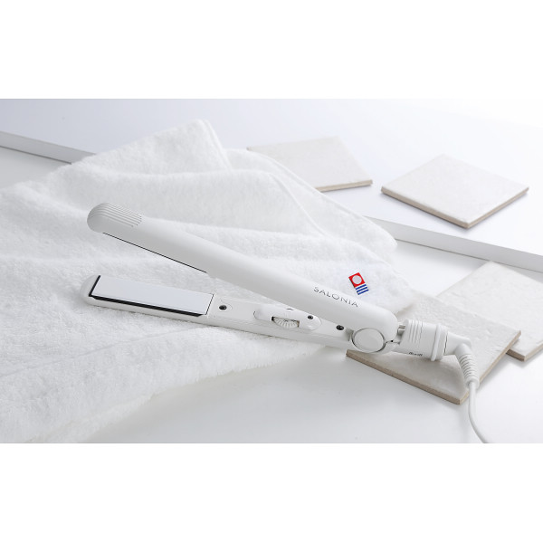 サロニア　ストレートヘアアイロン＆今治バスタオルセット