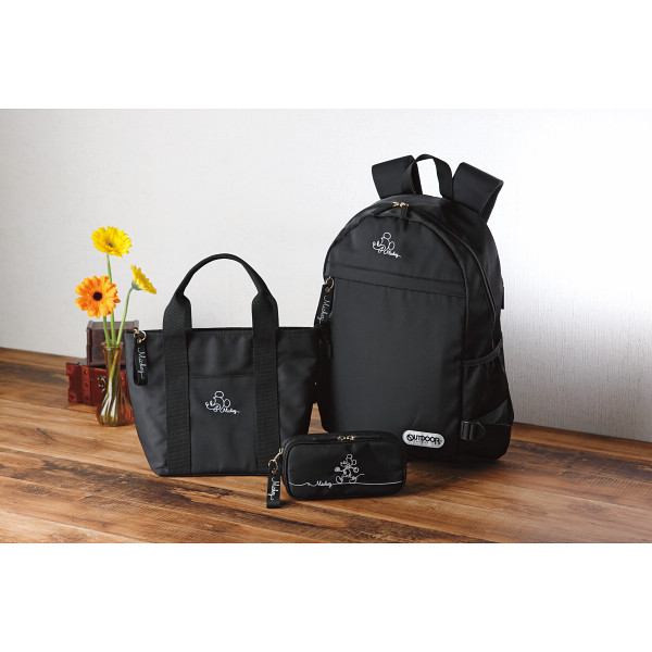 ミッキーマウスポーチ＋トートバッグ＋ミッキーマウス×アウトドアプロダクツコラボデイパックセット