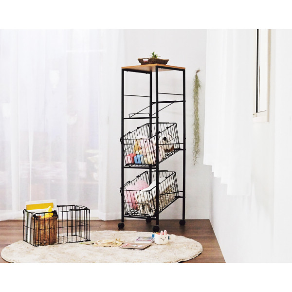 バスケット３段ストッカー