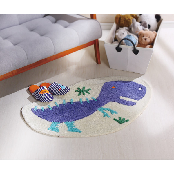 イッソ・エッコ　きょうりゅうインテリアマット＆スリッパセット