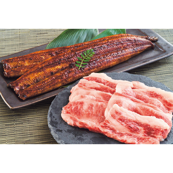 神戸ビーフ（バラ焼肉用）＆うなぎ蒲焼き（国産うなぎ）詰合せ