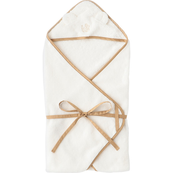 オーガニックコットン　スタイ＆おくるみ＆ガラガラ＆バスタオル　B