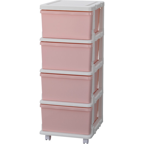 キッズカラー収納チェスト４段４個組　B