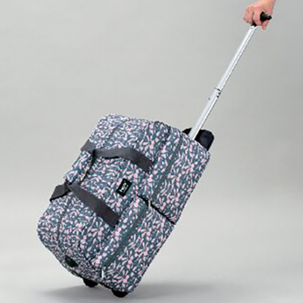 キッピス ボストン型キャリーバッグ・ポーチセット(ダークグレー