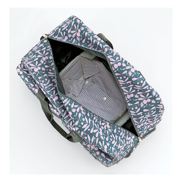 キッピス ボストン型キャリーバッグ・ポーチセット(ダークグレー