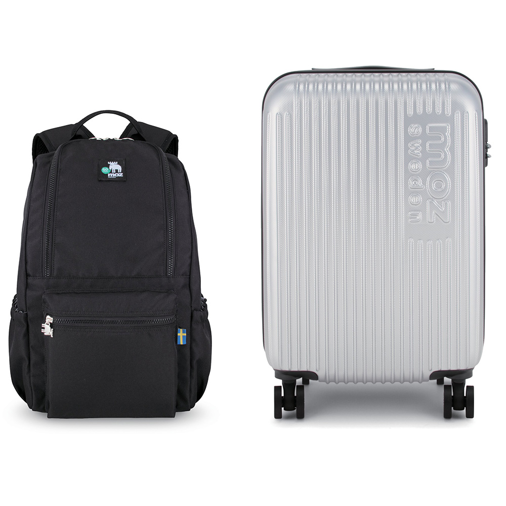 モズ キャリーケース・デイパックセット(シルバー色) | SITE_TITLE_NAME