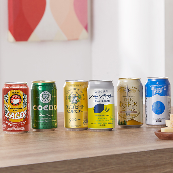 ＜日本のクラフトビ－ル＞６種セット（６本）