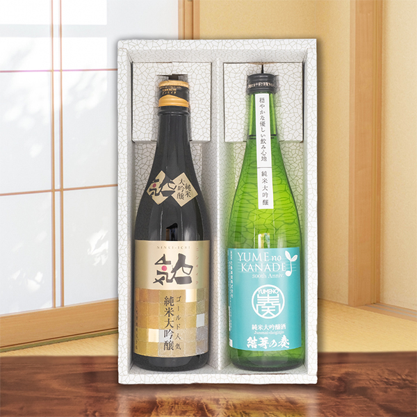ワイングラスでおいしい日本酒アワード金賞受賞　福島純米大吟醸２本セット